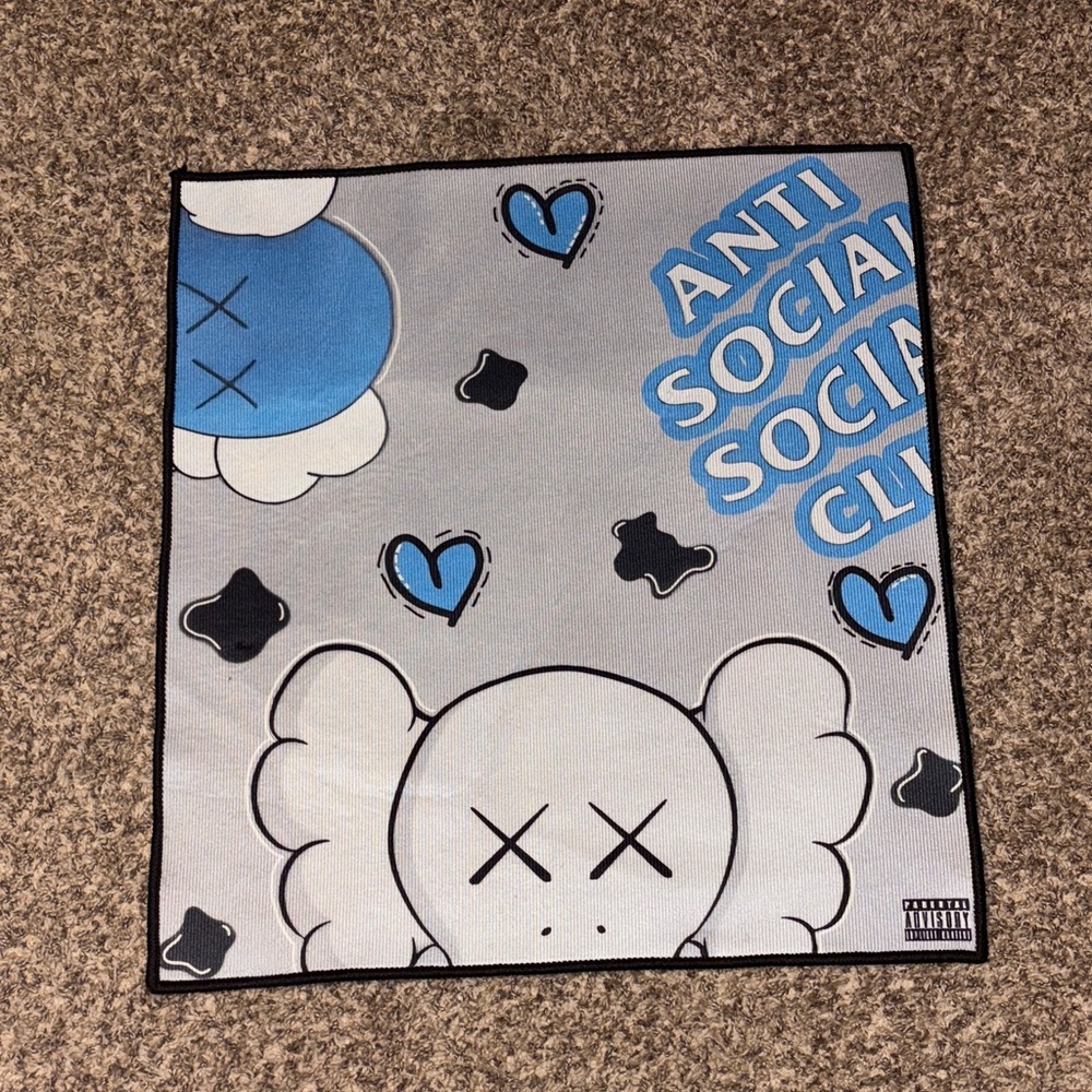 Anti Social Social Club Graphic Bandana Rug